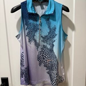 Jamie Sadock, sleeveless golf shirt, size XL